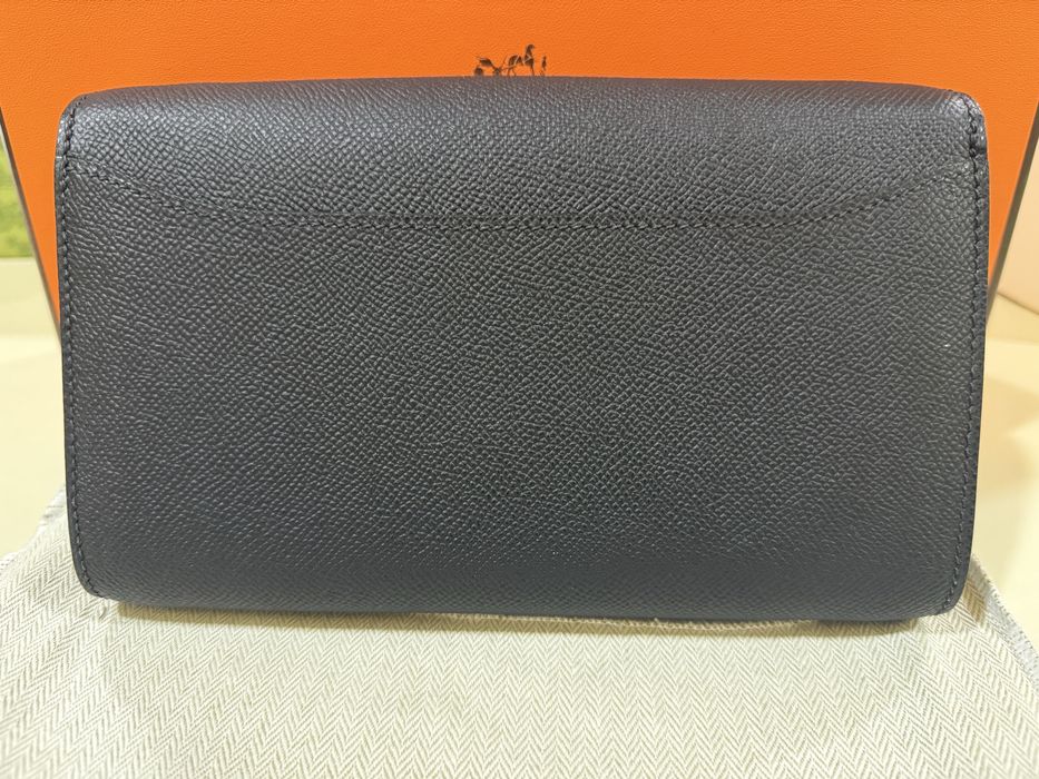 Сумка клатч Hermes полностью ручной работы из фрунцуской кожи Epsom