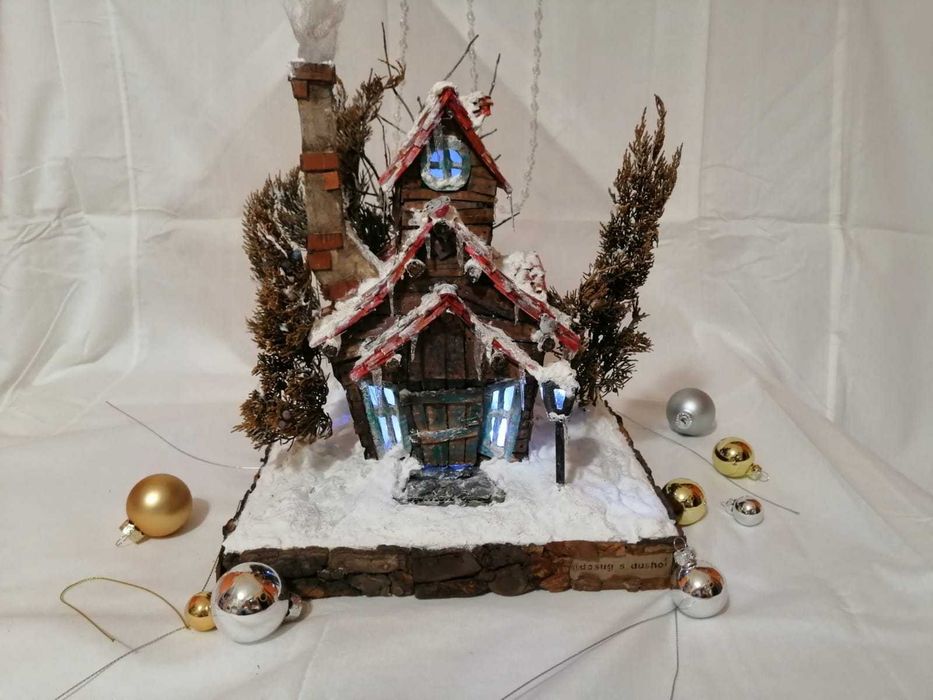 Новогодний домик handmade