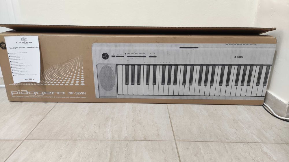 Pian electric portabil Yamaha NP-32WH 76 Clape/12W/Cutie/ca nou! ID434