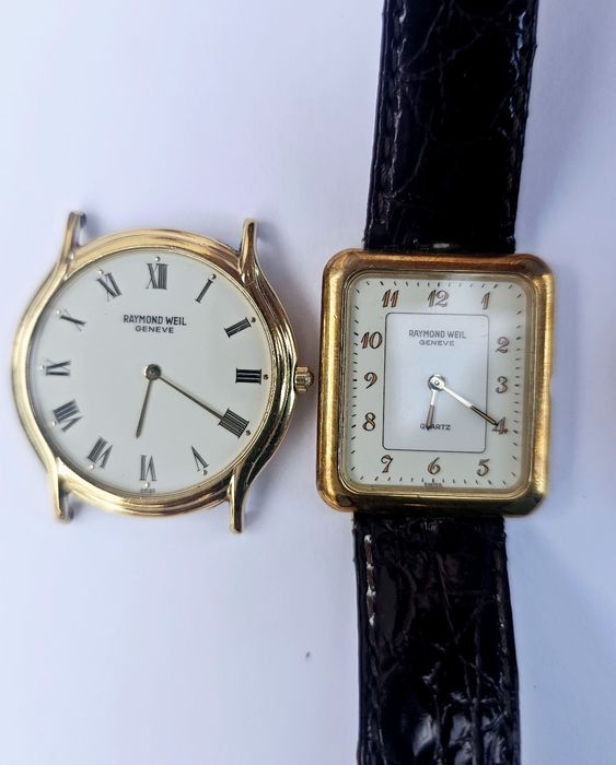 Raymond Weil placate cu aur