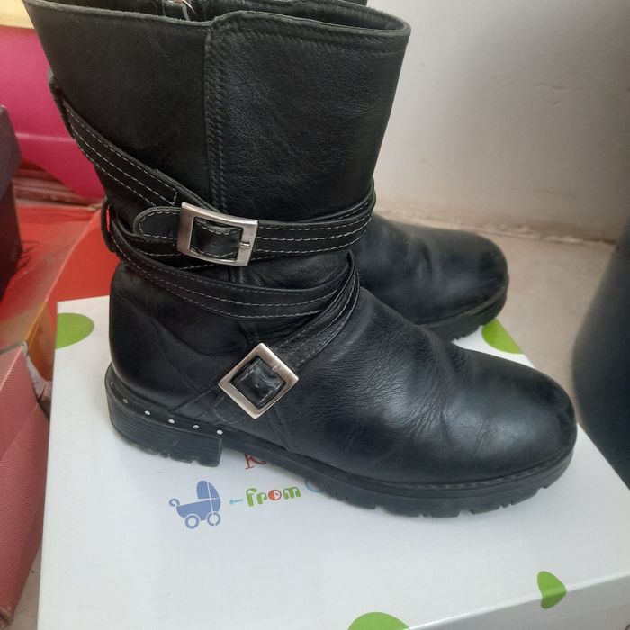 Кожанная зимняя обувь 35 размер