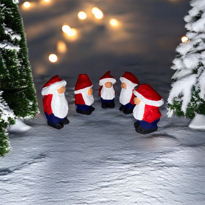 Piticii de Crăciun – sculptați și pictați manual, piese unicat!