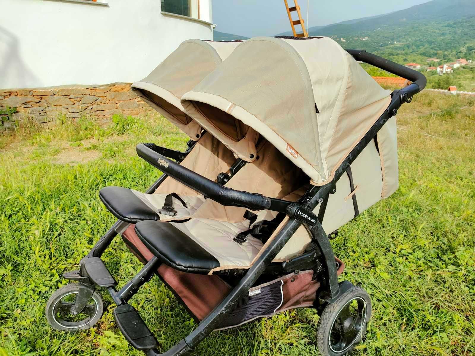Бебешка количка за близнаци PegPeregp Book for two + 2 бр.  bebe port