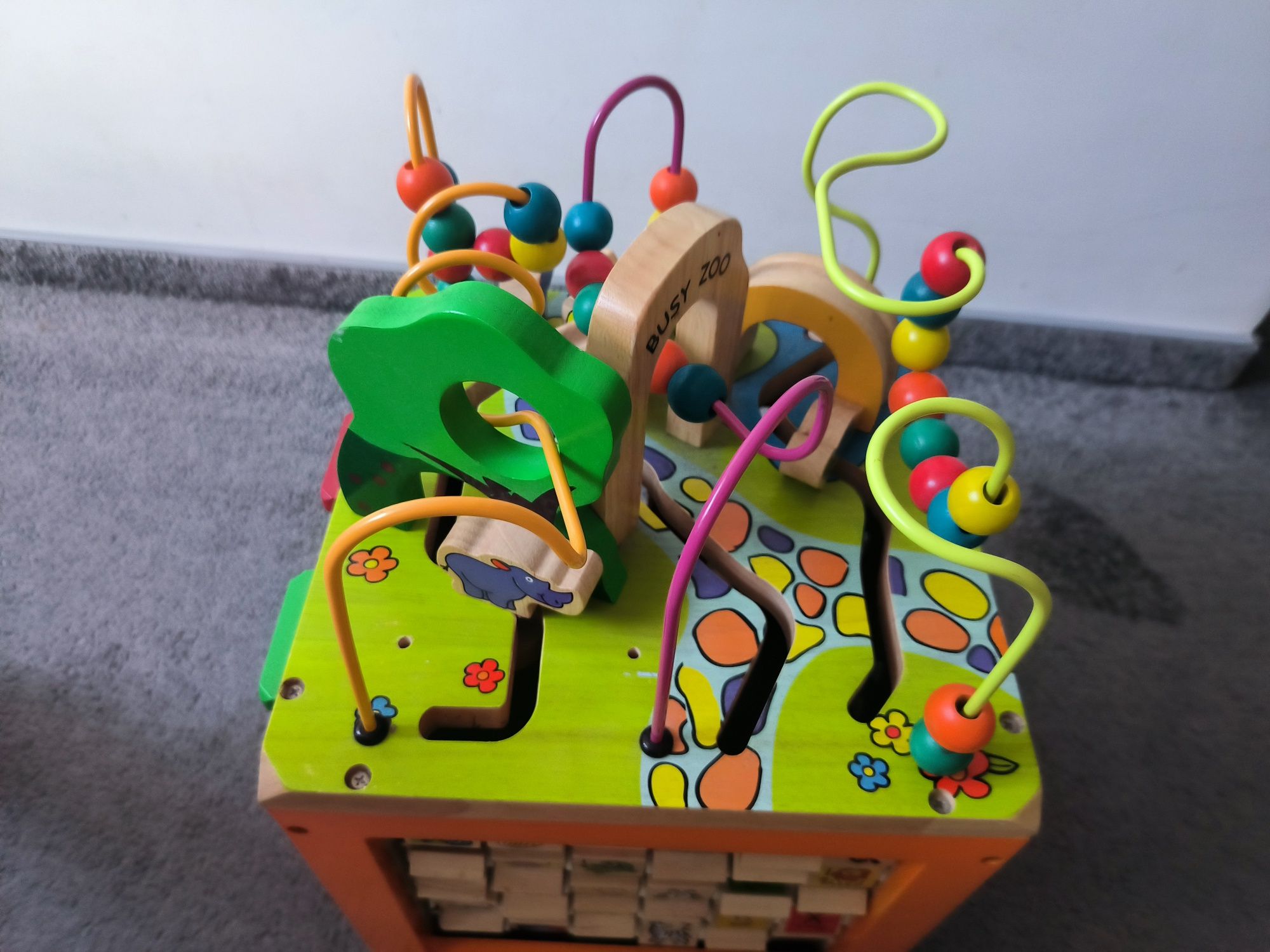 Jucarie lemn Mappy Happy-Cubul cu activitati