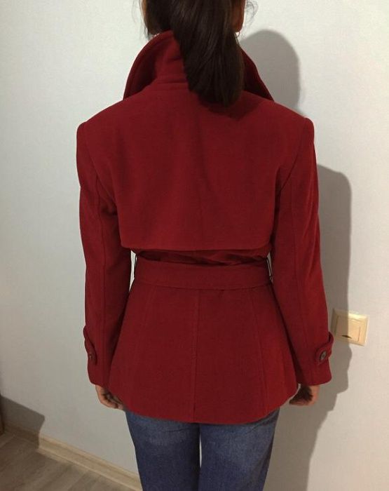 Пальто женское, Турция, размер 46 (М), цвет красный