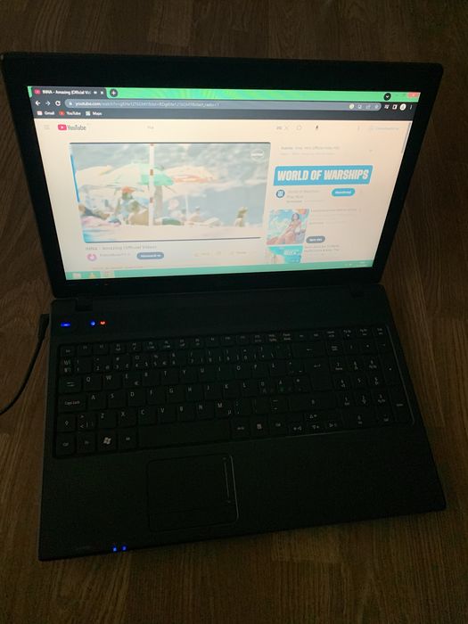 Laptop Acer display 15,6 led,6gb ram,500gb memorie,cu incarcator.