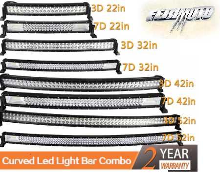 LedBar Curbat / Drep / Slim subtire 675w 300W 52 / 42 / 32 inch Patrol