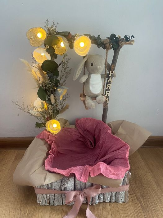 Кошница за бебе подарък