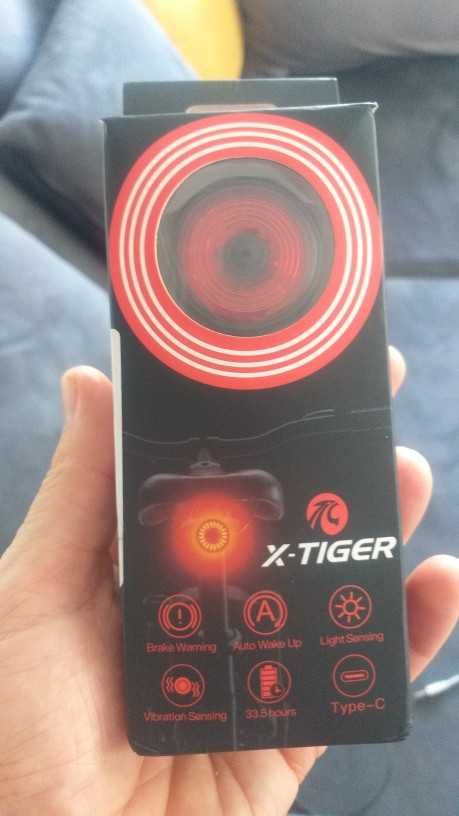 X-TIGER автоматичен стоп за велосипед, стоп светлина.