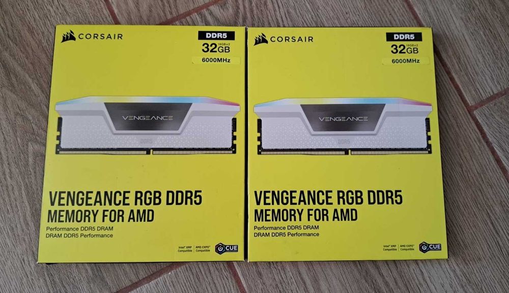 Memorie Corsair Vengeance RGB White 32GB DDR5  amd xpo /intel xmp