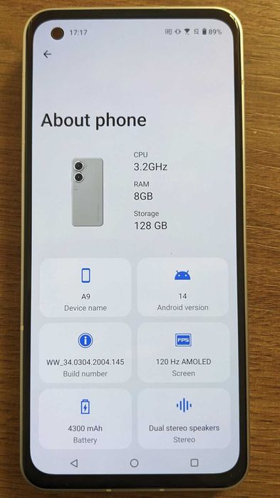 ASUS Zenfone 9, Dual SIM, 8GB RAM, 128GB, 5G, Moonlight White
