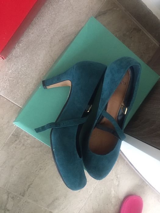 Дамски обувки Clarks 39 номер синьо зелено