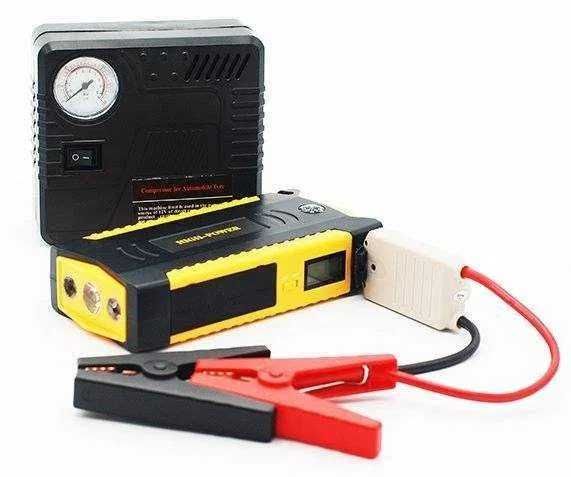 Robot pornire auto portabil cu acumulator 68800 mAh + compresor auto