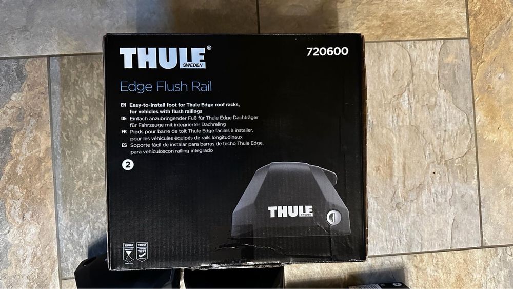 Bare transversale Thule Evo Flush Rail Wingbar Edge Black - Audi Q5