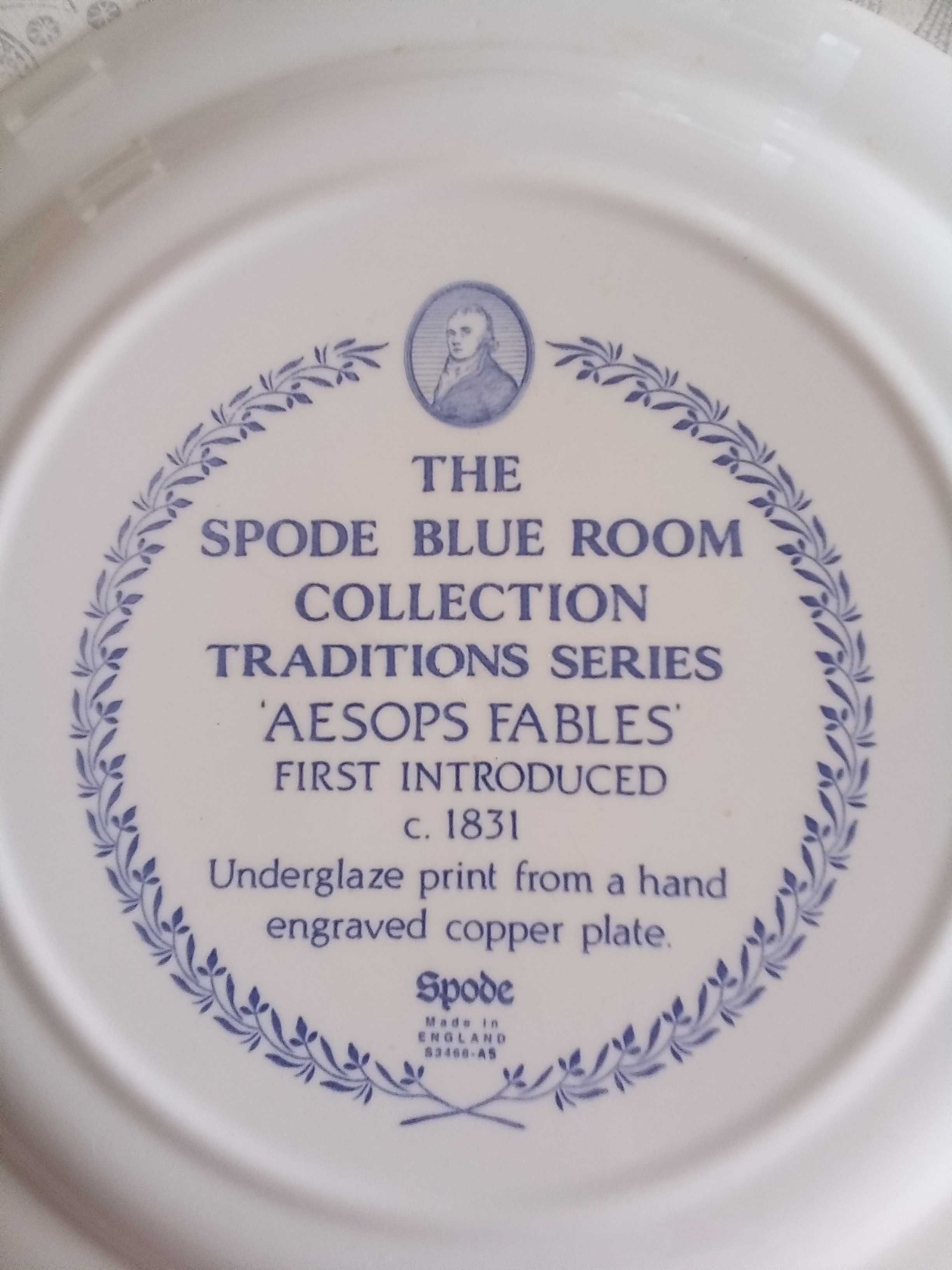 Колекция Spode Blue Room Чиния за хранене „БАСНИ НА ЕЗОП”