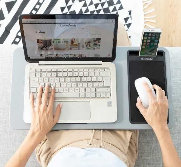 Masuta laptop, birou portabil, cu mousepad si suport telefon
