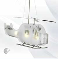 Corp de iluminat/lustra elicopter pt camera copiilor cu becuri incluse