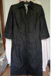 rochie camasa, S, H&M, gri inchis, cambrata, material gen blugi