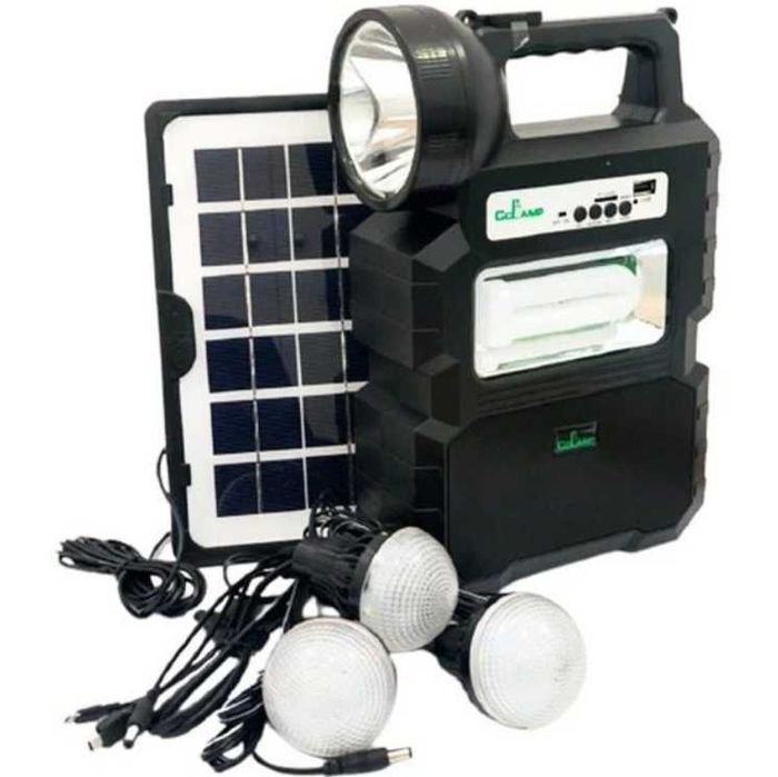 Kit panou solar cu becuri led CL-810 Radio FM si Bluetooth