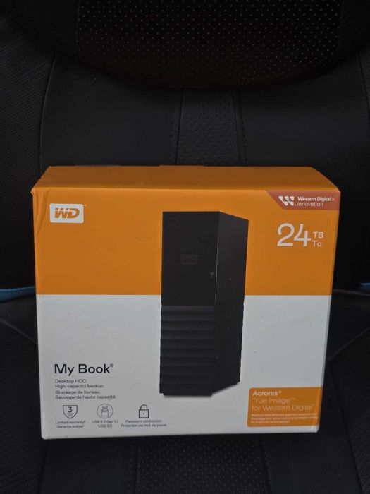 Hard Disk extern portabil Western Digital My Book 24TB Black nou,cutie