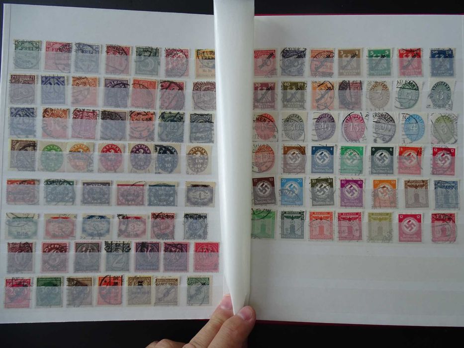 Clasor cu timbre vechi Germania Reich 1900-45, stamp/nestamp, (Lot 68)