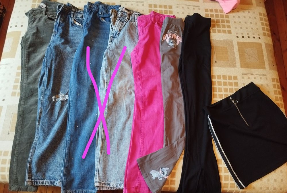 Дънки/клинове за момиче 146/152см