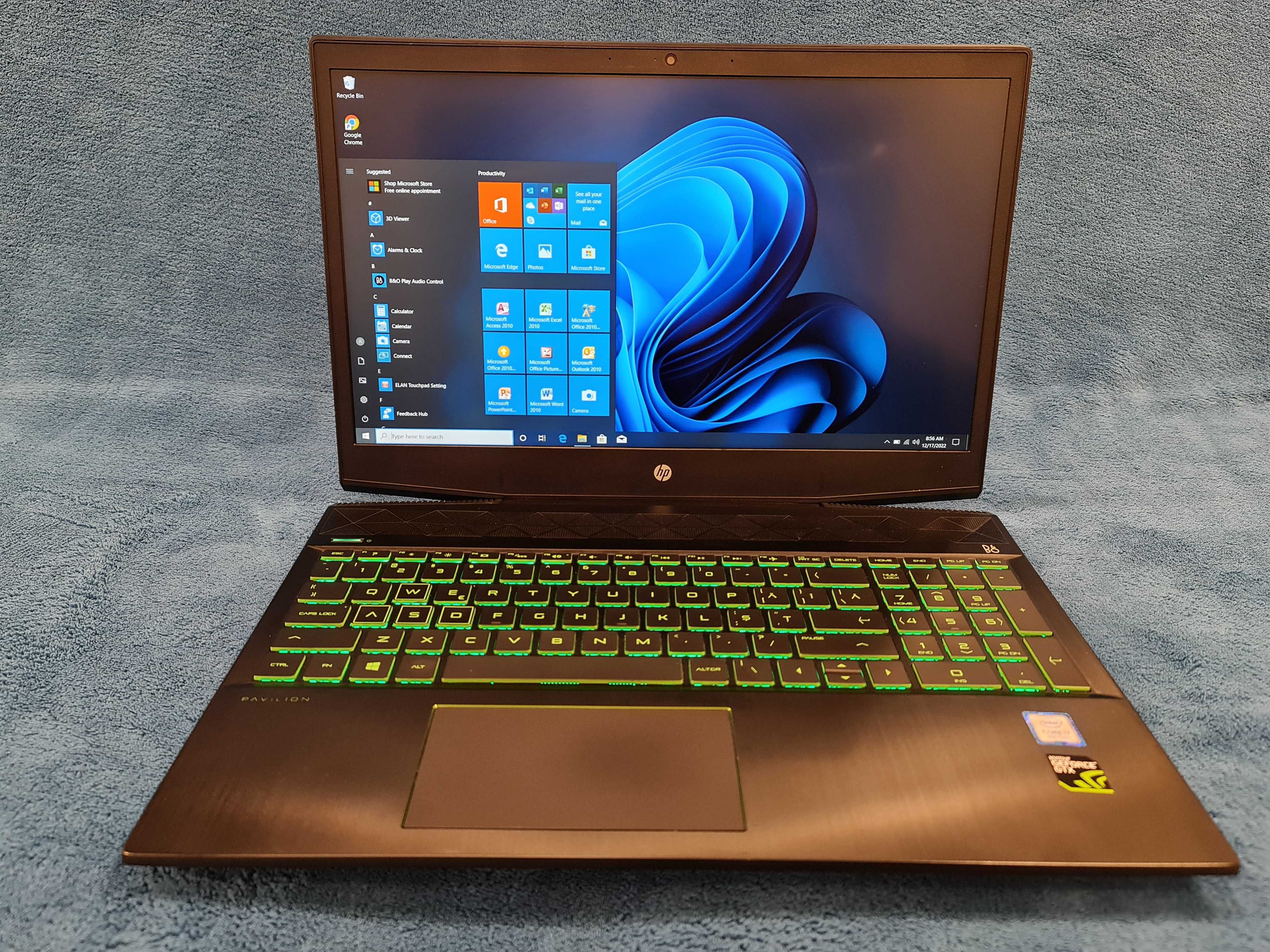 Laptop gaming HP nou, intel core- i7-8750H, video NVIDIA ,ram 16 gb