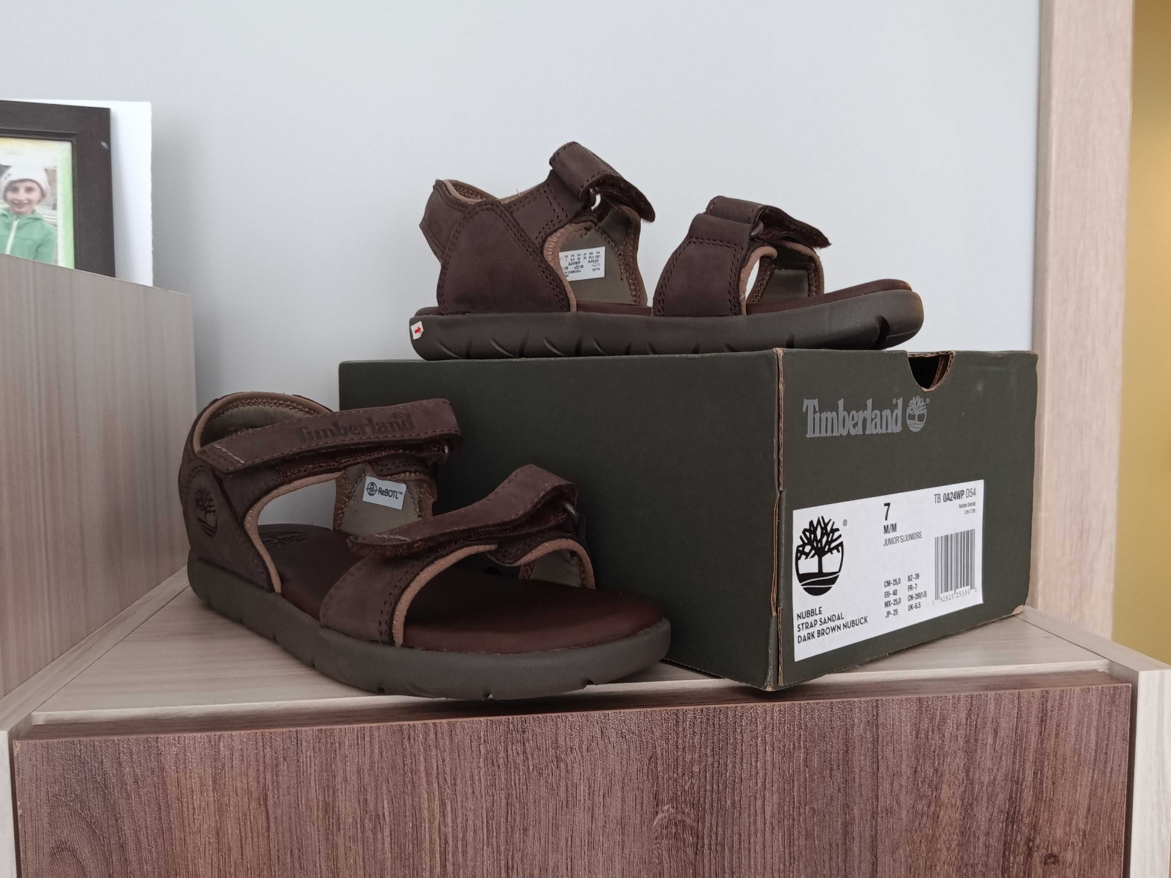 Сандали от естествена кожа Timberland дължина на ходилото 25см