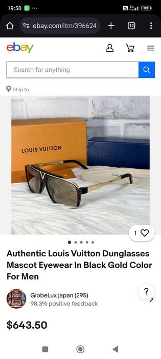 Ochelari Louis Vuitton Masccot originali