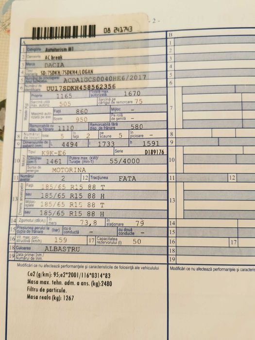 Motor logan/sandero an 2013 /2020 1.5 dci euro 6
