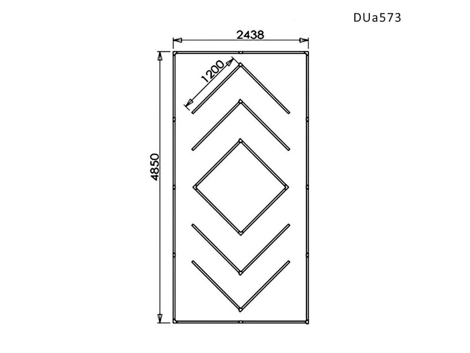 Iluminare LED pentru tavan și garaj cu figură săgeți luminoasă