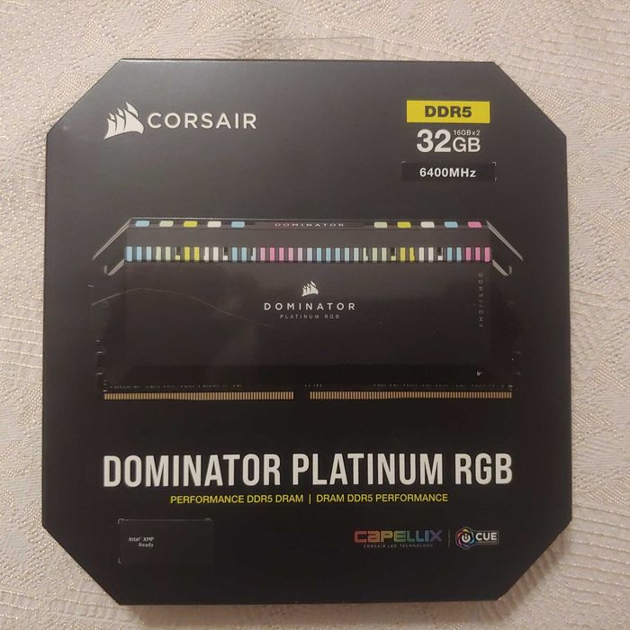 Corsair Dominator Platinum Rgb 32Gb (2x16GB) DDR5 6400Mhz