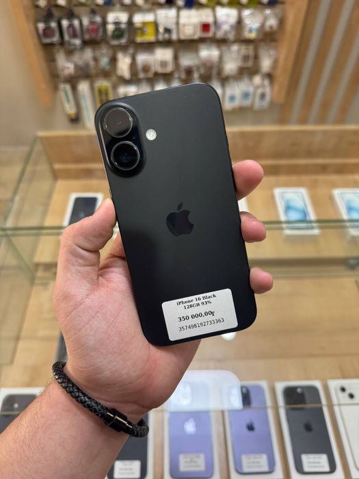 iPhone 16 Black 128GB 93%