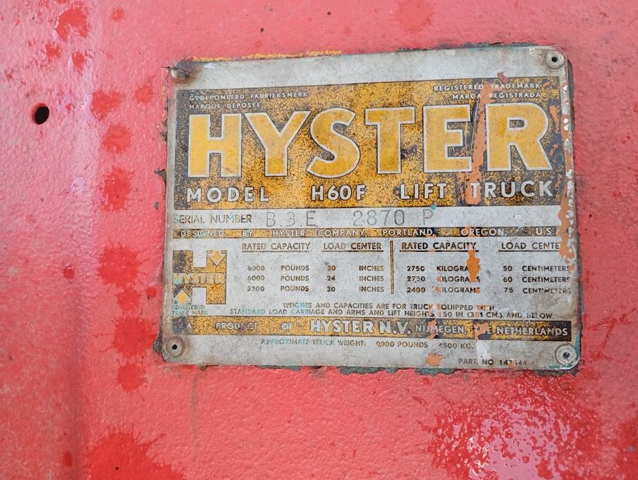 Stivuitor Hyster diesel 4.5T