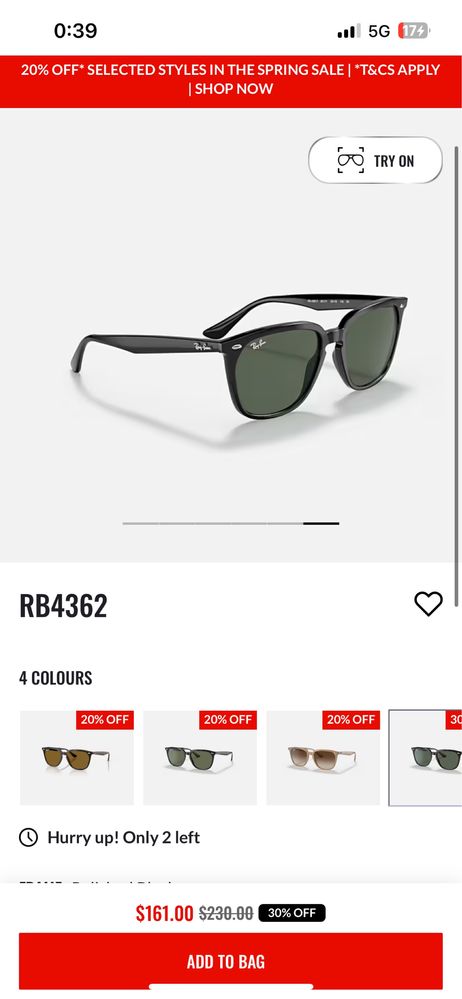Очила, Ray-Ban RB4362