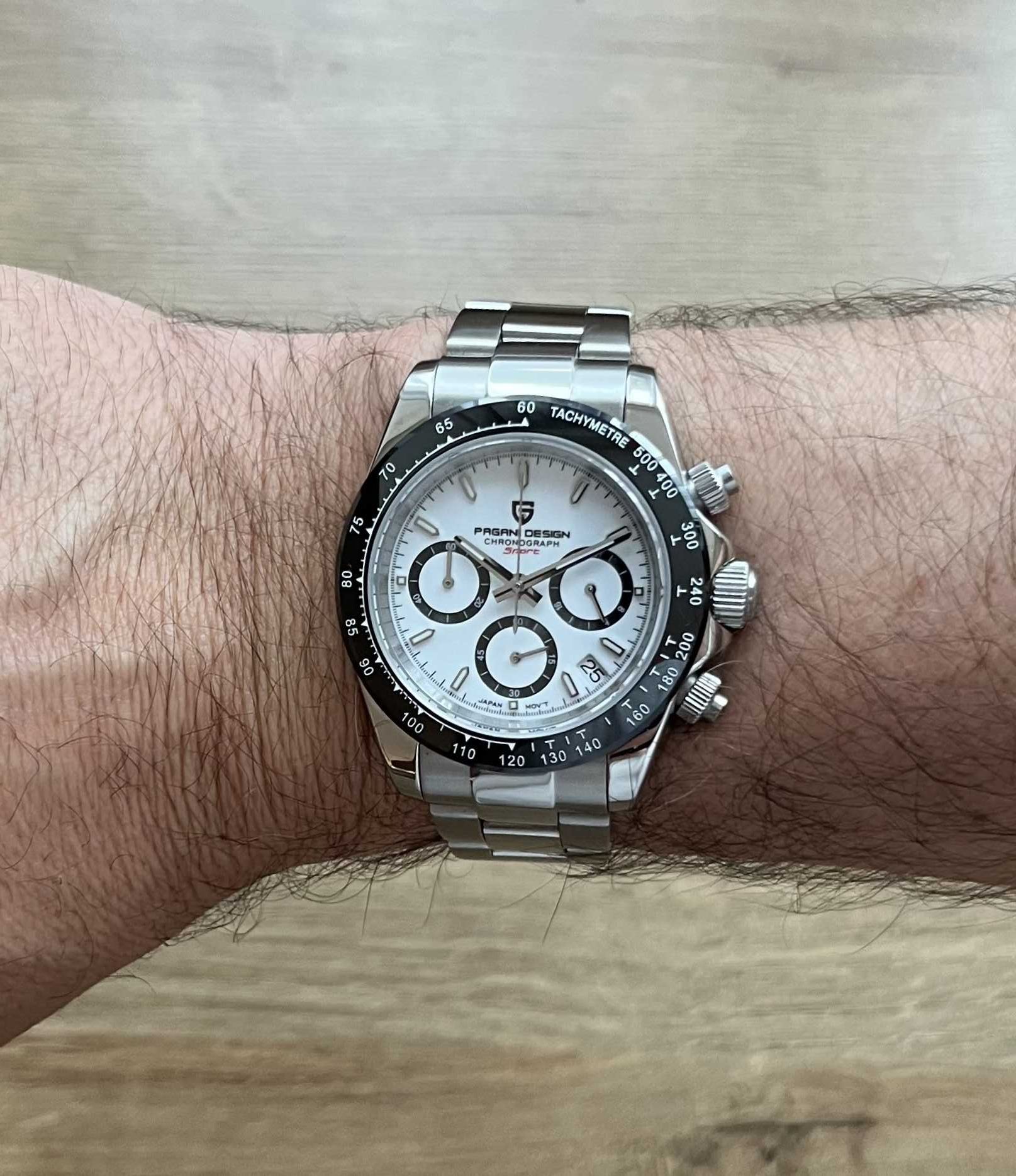 Pagani Design V2 Chronograph 40mm Daytona Sapphire Quartz Часовник