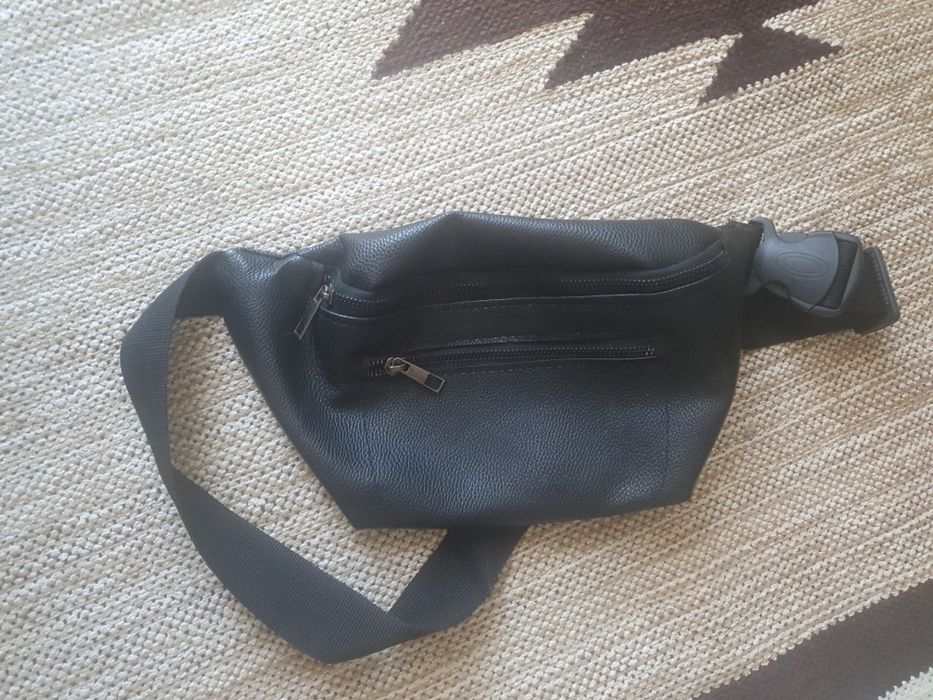 Borseta neagră imitație piele