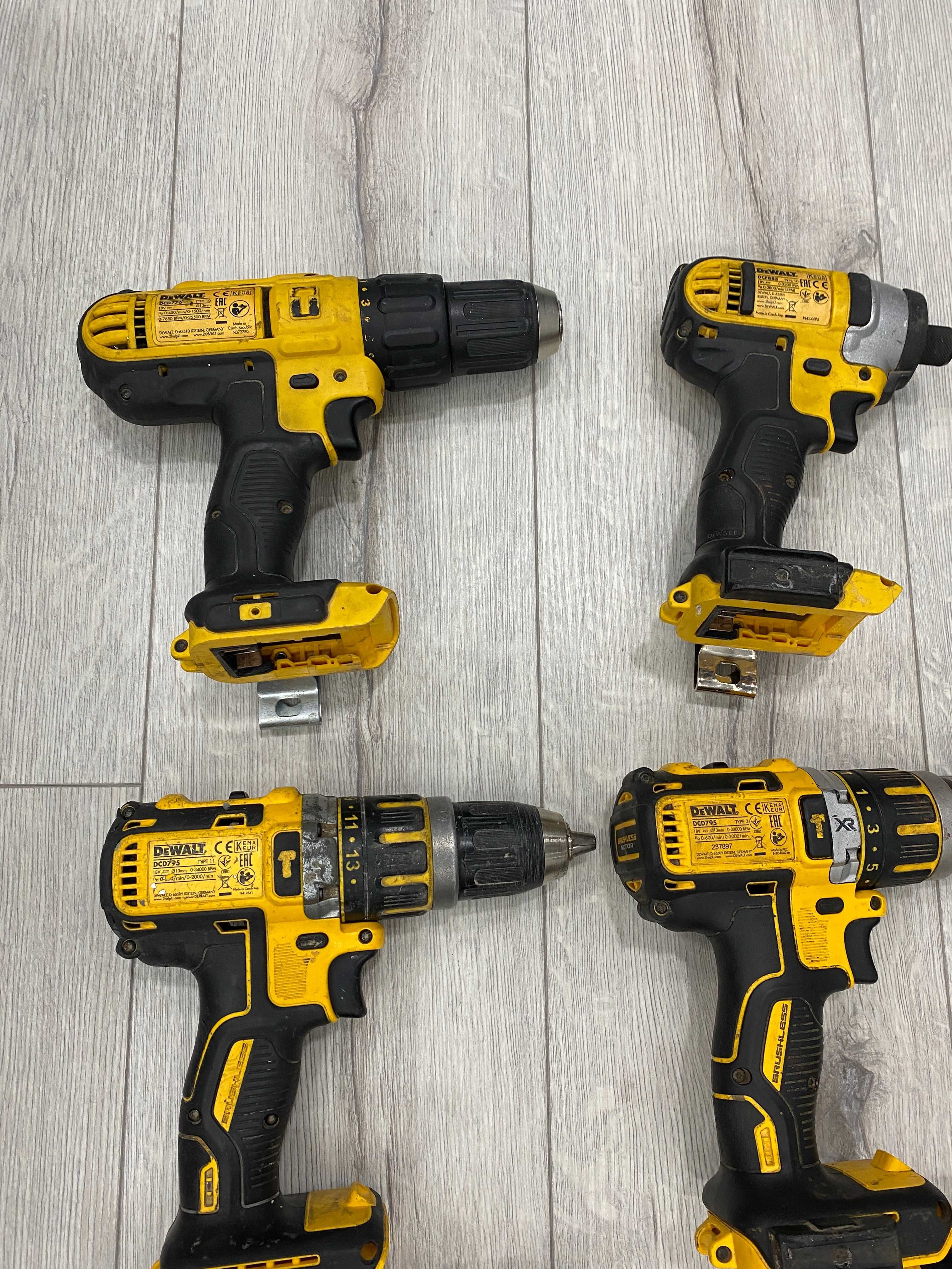 Продавам акумулаторни инструменти DeWalt 18V Xr безчеткови и четкови