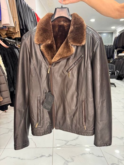 Кожаная куртка дубленка премиального качества