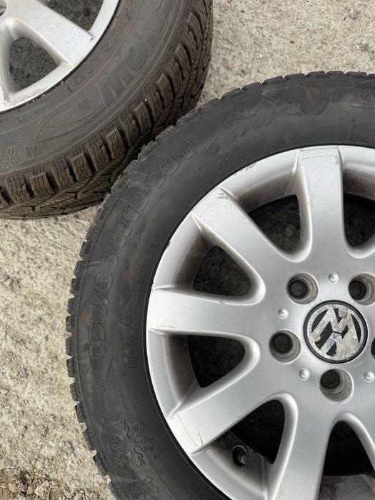 Jante cu anvelope iarna volkswagen skoda seat 195 65 R15