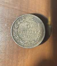5 стотинки 1881 год.