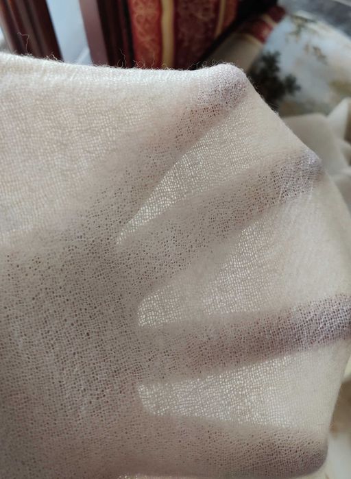 sal fular esarfa Calitate Extra, NOU, 76 cm * 185 cm, crem cu strasuri