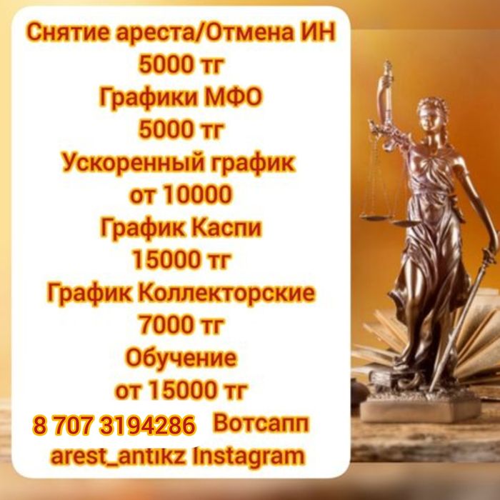 Снимем арест, составим новый график платежей МФО