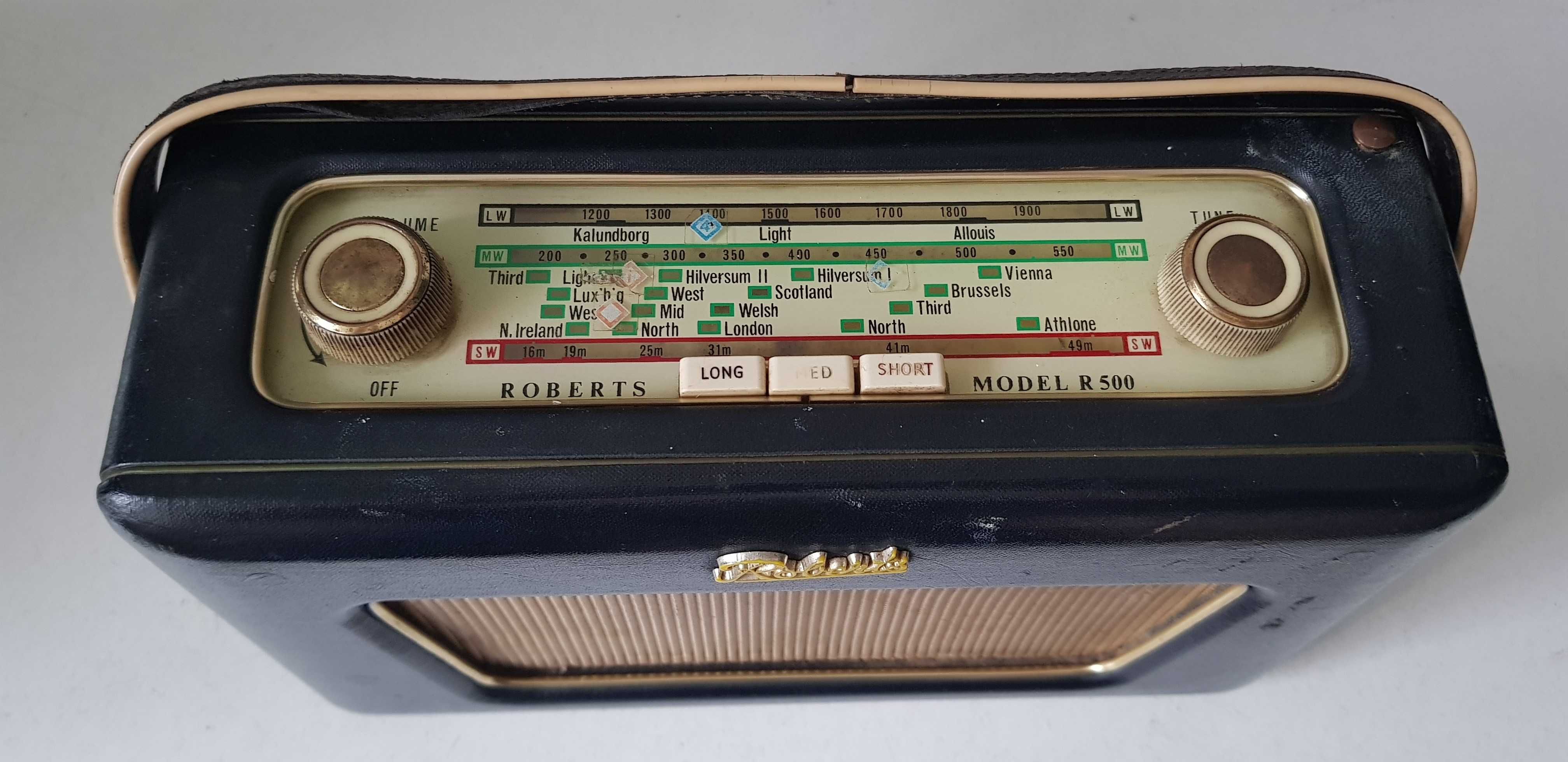 Roberts R 500 radio vintage de colectie transistor arta