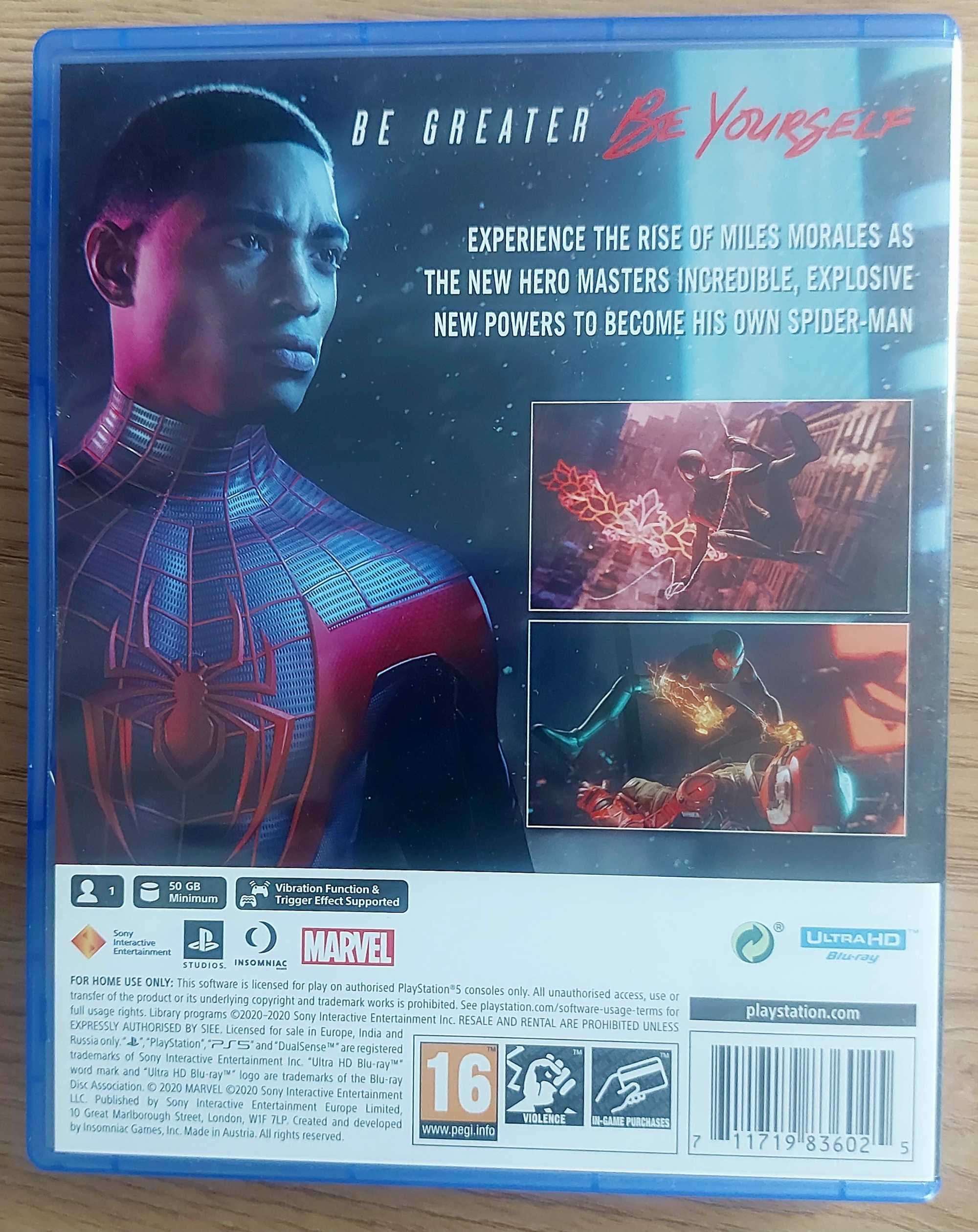Игра SPIDER - MAN  Miles Morales PlayStation 5 PS5 PS 5