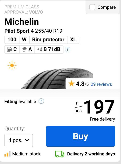 Anvelope Michelin Pilot Sport4 255/40 R19 100W XL