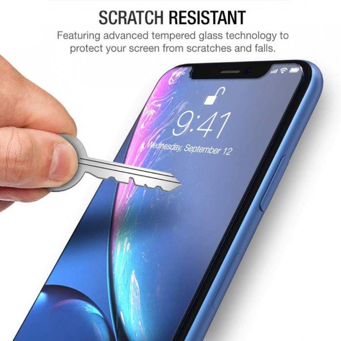 Folie de sticla case friendly Apple iPhone XS transparenta