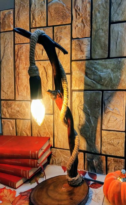 Lampă din lemn- Produs Handmade