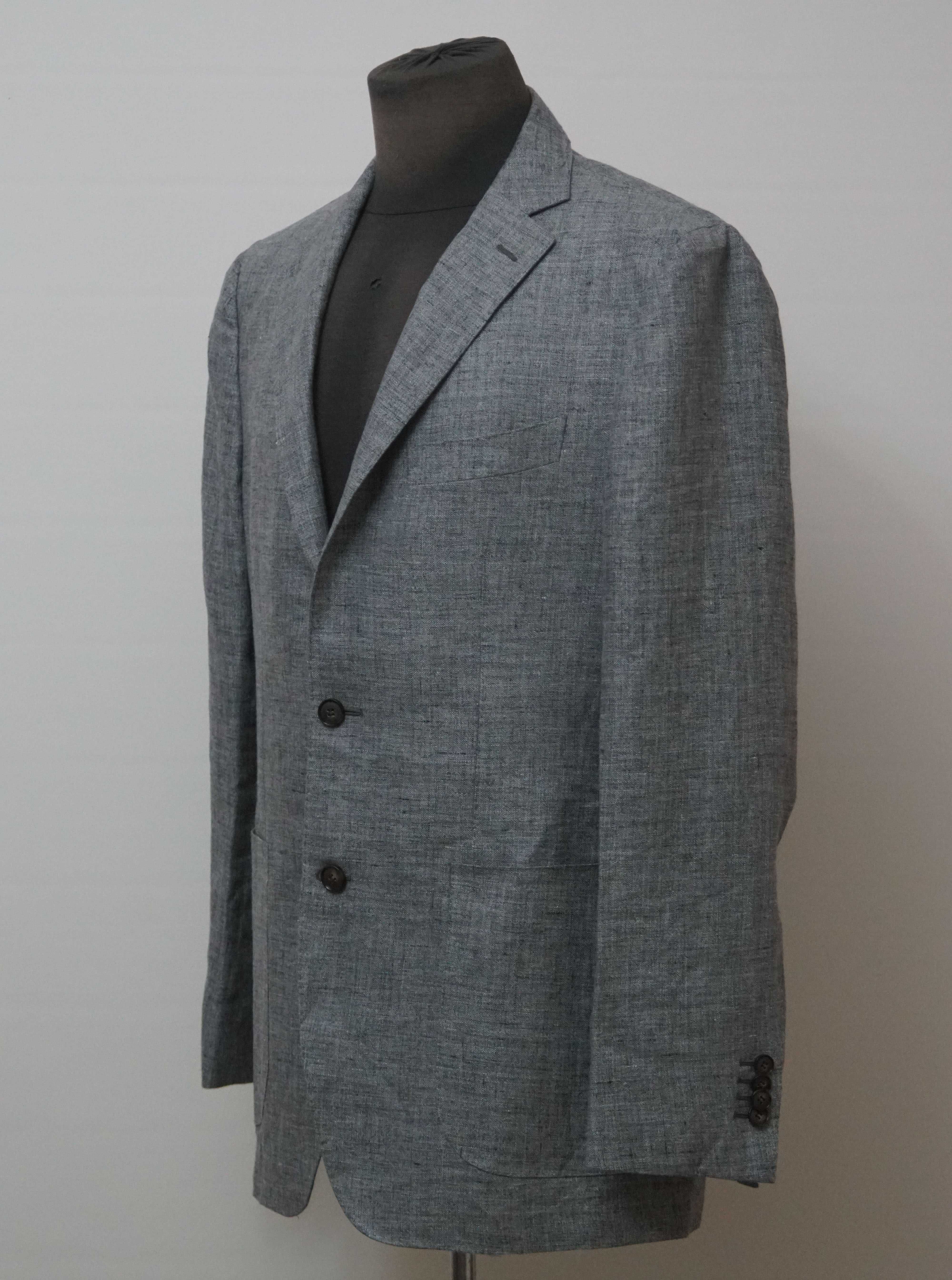 Sacou Suitsupply Havana Patch din in marimea 52
