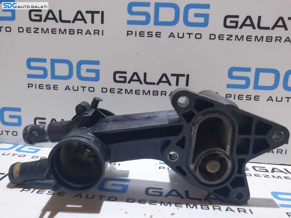 Corp Carcasa Termostat Racire cu Senzor Temperatura Apa Volkswagen Tiguan 1.4 TSI BWK CAVA CAVD CTHA CTHD 2008 - 2011 Cod 03C121111P 03C121118D